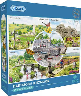 Produktbild von Gibsons Dartmoor & Exmoor, 1000 Stück(e)