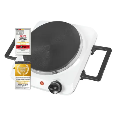 Produktbild von Exquisit Kochplatte KP 3101 we | Massekochfeld | 1 Platte | Leistung 1500 Watt | weiß