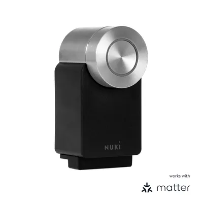 Produktbild von Nuki Smart Lock Pro Elektronisches Schloss der 4. Generation, Matter-Unterstützung, schwarz