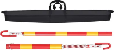Image de Barre de remorquage - Barre de traction - Force de traction 3 t - Fer - Revêtement par poudre - Rouge