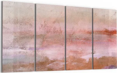 Produktbild von DEQORI Glasbild Echtglas 4x30x60 cm 'Pastell-Horizont' Wandbilder XXL groß