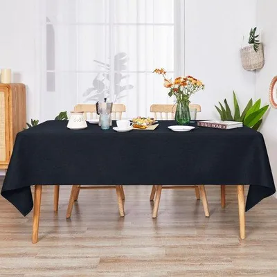 Produktbild von Ibenzoa® Tischdecke 130 x 130 cm – wasserabweisend & abriebfest mit TPU-Rücken, TPR-Beschichtung, pflegeleicht für Esstisch und Gastronomie