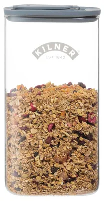 Produktbild von Kilner 3 Liter Müsli-Spender aus Glas | Vorratsdose mit luftdichtem Glas & Silik