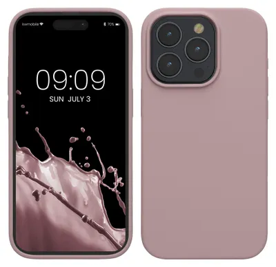 Zdjęcie produktu dla etui na telefon komórkowy kwmobile do iPhone 15 Pro Max Case, do iPhone 15 Pro Max Case - silikonowe etui - bezprzewodowe ładowanie - Nude Lilac