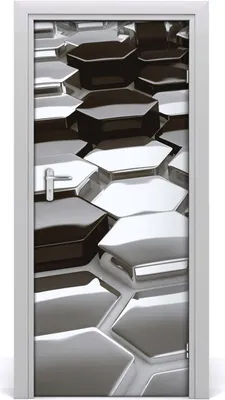 Produktbild von Tulup Türaufkleber 85x205 cm Dekorative Aufkleber Selbstklebend Wasserdichte Tapete Abnehmbar Schlafzimmer Wohnzimmer Wohnkultur - 3D-Abstraktion