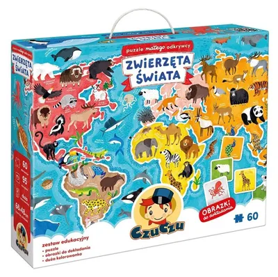 Image de Puzzle du petit explorateur « Les animaux du monde » de CzuCzu - Bright Junior Media Justyna Han