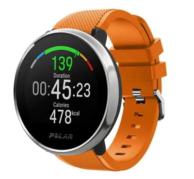 Produktbild von Strap-it Polar Ignite Twill Silikonarmband (Orange)