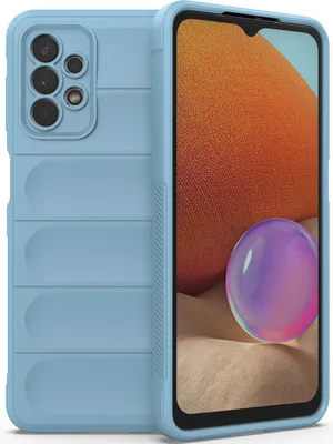 Produktbild von Samsung A32 5G Hülle, Weich TPU Silikon Stossfest Anti-rutsch Schutzhülle für Samsung Galaxy A32 5G Blau