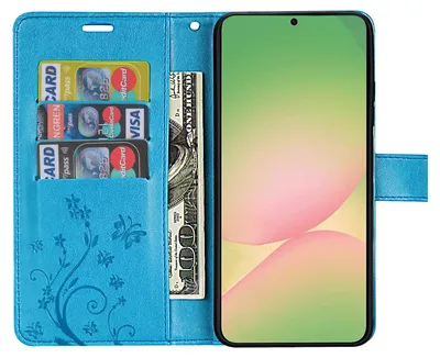Produktbild von Handy Tasche für Samsung Galaxy A56 Hülle Handyhülle Klapphülle Wallet Case in Blau