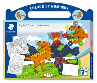 Zdjęcie produktu dla STAEDTLER® 34 CBN02 triplus – malowanie po numerach, Dino