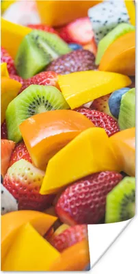 Produktbild von MuchoWow® Poster Obst - Salat - Farben 20x40 cm - Plakat - Foto