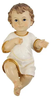 Produktbild von FADEDA Jesuskind mit Hemd / Höhe:3 cm / handbemalt / detailgetreue Krippen Figuren - Weihnachten Tisch Dekoration Krippe Zubehör