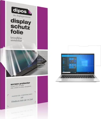 Produktbild von 2x Schutzfolie für HP EliteBook 840 G8 14 Zoll klar Displayschutzfolie Folie Display Schutz dipos