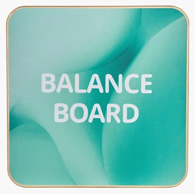 Obrázok produktu pre Balance board SucceBuy pre dospelých 500 x 500 x 18 mm, tréningový nástroj otočný o 360°, drevená balančná doska s 3-stupňovým nastavením a protisklzovým povrchom na cvičenie strednej časti tela a domáce cvičenie