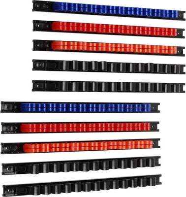 Immagine prodotto di Portautensili in plastica per montaggio a parete - Organizer per utensili manuali - 10 pezzi