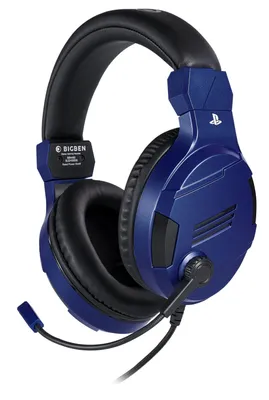 Image de Bigben Interactive PS4OFHEADSETV3G Casque filaire Gaming Bleu