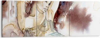 Produktbild von Bild auf Leinwand - Leinwandbild - Frau Modell - 150x50cm - Wand Bild - Wanddeko - Wandbilder - Leinwanddruck - Bilder - Kunstdruck - Wanddekoration - Leinwand bilder - Wandkunst - CA150x50-3552