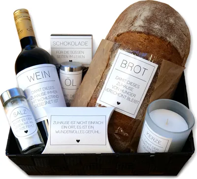 Produktbild von younikat Aufkleber zum Einzug I 7 Stück I Etiketten für Brot Salz Wein Einzugsgeschenk Einweihung I Motiv Leinen I Einweihungsgeschenk-Idee I Geschenk zum Umzug I dv1536