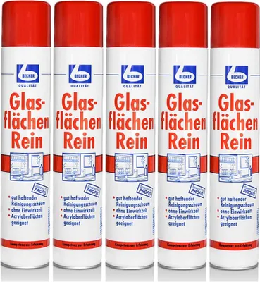 Produktbild von Dr. Becher Glasflächen Reiniger 500ml Fensterreiniger (5er Pack)