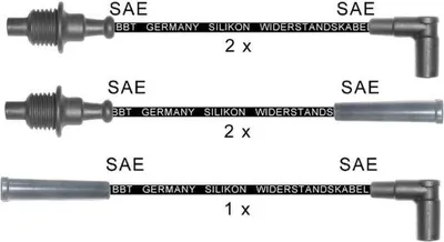 Produktbild von Zündleitungssatz Widerstandszündleitung Kabel Ø 7 mm BBT für u.a. PEUGEOT 405