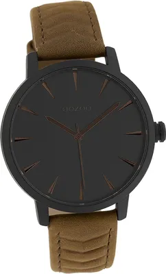 Produktbild von Oozoo Leder Damen Uhr Analog Quarzuhr Armband braun Timepieces D2UOC10132