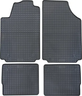 Produktbild von für Audi A2 ab 2000-2005 Passform Fußmatten PETEX Gummimatten 4-teilig schwarz Allwettermatten Gummifußmatten