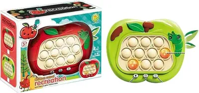 Zdjęcie produktu dla Gra Zręcznościowa Pop-It Jabłuszko – Sensoryczna Konsola, 5 Trybów