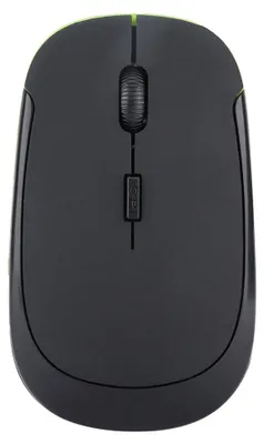 Image de Souris sans fil USB ultra-fine 2,4 GHz, 1 200 DPI, ergonomique et optique, pour ordinateur portable, noire