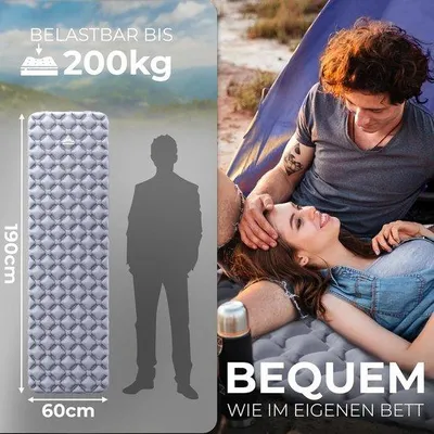 Productafbeelding van Famanu luchtbed Isomat, opblaasbaar slaapmatje voor buiten - ultralicht - compact - geschikt voor kamperen en wandelen