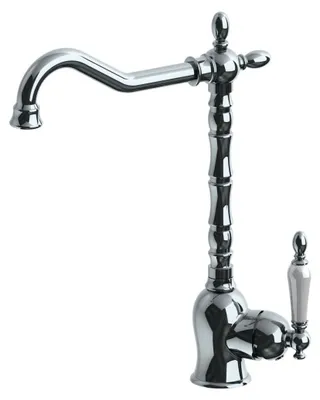 Produktbild von Retro Küchenarmatur Chrom 360 Messing Wasserhahn