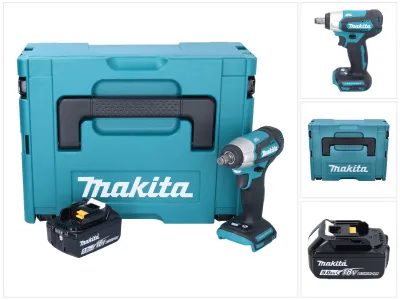 Produktbild von Makita DTW 181 T1J Akku Schlagschrauber 18 V 210 Nm 1/2" Brushless + 1x Akku 5,0 Ah + Makpac - ohne Ladegerät