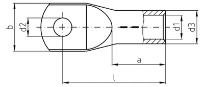 Produktbild von Intercable Presskabelschuh ICD30012 300qmm M12 verzinkt 5 Stk