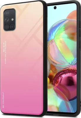Produktbild von Cadorabo Hülle für Samsung Galaxy A71 4G Schutz Hülle in Schwarz Handyhülle TPU Etui Cover Case Tempered Glas