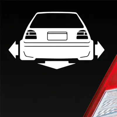 Produktbild von Auto Aufkleber Breiter Tiefer Lauter Wörtersee 15x9 cm Weiss Glanz Sticker Heckscheibenaufkleber