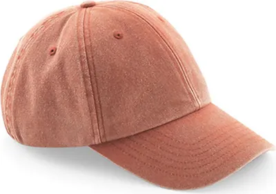 Immagine prodotto di Beechfield B655 | Cappello vintage a basso profilo / Design a 6 pannelli - Colore: Arancione Vintage - Taglia: Unica
