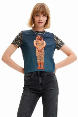 Produktbild von Desigual Damen T-Shirt Pharao mit Aufdruck XS