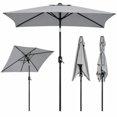 Produktbild von Rechteckiger Sonnenschirm mit Kurbel & Neigungsfunktion Garten