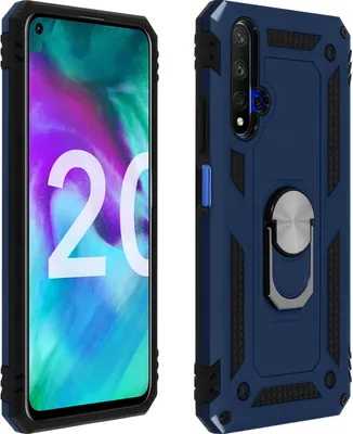 Immagine prodotto di Avizar, custodia ibrida per cellulare con anello di aggancio per Honor 20, Huawei Nova 5T, blu notte