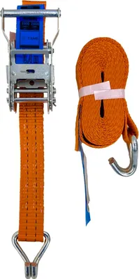 Produktbild von TAMS® Spanngurt, Zurrgurt mit Ratsche und Haken EN 12195-2, 2 Tonnen 6m