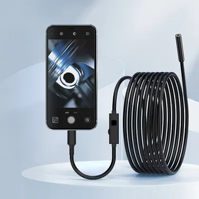 Produktbild von Endoskopkameras, Endoskopkamera mit Licht, HD Endoskopkamera Handy mit 8 LED Licht, Kein WLAN Erforderlich Inspektionskamera Wasserdichtes Ip67, 5m