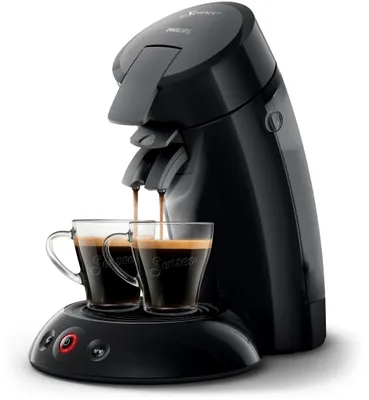 Produktbild von Philips Senseo® Original Kaffeepadmaschine, Crema Plus-Technologie, 2 Tassen auf einmal, schwarz (HD6553/65)