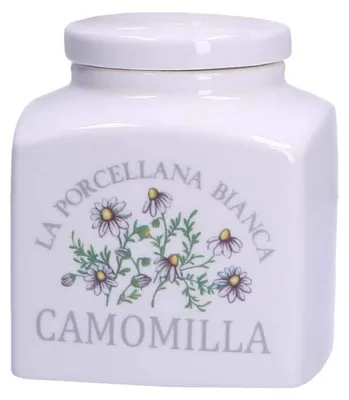 Porzellandose 0,5 l Kamille, rund, spülmaschinengeeignet