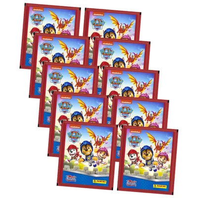 Produktbild von Panini Paw Patrol Sticker - Rescue Knights (2023) - Auswahl 10 Tüten