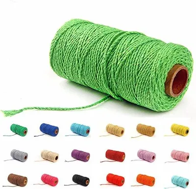 Produktbild von Kunstcord für DIY-Projekte und Pflanzhänger - 2 mm, 100 m, farbig, Baumwollcord