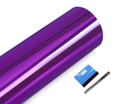 Productafbeelding van Glanzende vinylfolie, chroomviolet, 30 x 150 cm