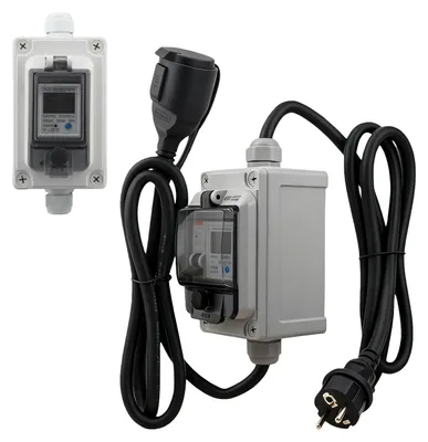 Mobile digitale Strommessgerät 220 V, IP67, mit FI-Schutz