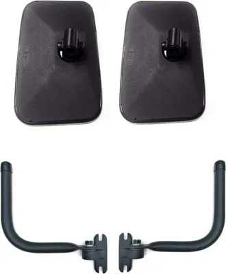 Produktbild von 2x Außenspiegel ř10-18 Bagger Transporter UNIVERSAL 245x160 mm Spiegelhalter SET