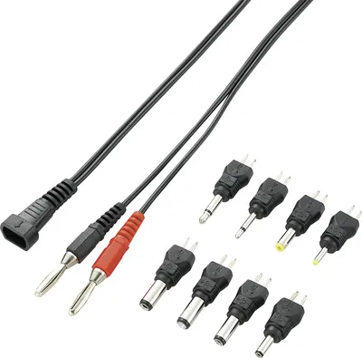 Productafbeelding van VOLTCRAFT 04A-8XC2 Laagspanningsadapterset met 2 stekkeradapters en 6 laagspanningsadapters, 9 onderdelen (93027c42)