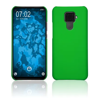 Produktbild von PhoneNatic Case kompatibel mit Huawei Mate 30 Lite - Hülle grün gummiert Hard-case Cover