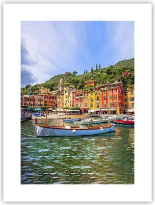Produktbild von Poster - Poster ohne Rahmen - Weihnachtsmann Margherita Ligure - 30x40 cm - Wand Bild - Wanddeko - Wandbilder - Kunstposter - Wandposter - Bilder - Kunstdruck - Wandbild - P2XPA30x40-4232